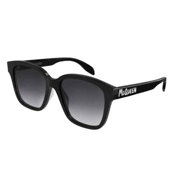 Alexander McQueen Accessories - NEW ALEXANDER MCQUEEN SUNGLASSES AM0331SK 001 WOMEN BLACK SQUARE EYEWEAR